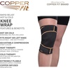 image:imageCopper Fit unisex adult Rapid Relief Knee Wrap with HoldCold Therapy Abdominal Support Black Adjustable