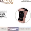 image:imageCopper Fit unisex adult Rapid Relief Knee Wrap with HoldCold Therapy Abdominal Support Black Adjustable