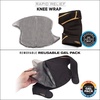 image:imageCopper Fit unisex adult Rapid Relief Knee Wrap with HoldCold Therapy Abdominal Support Black Adjustable