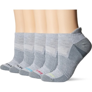 image:imageCopper Fit Womens Performance Sport Cushion Low Cut Ankle Socks w Heel Guard 5 pair