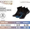 image:imageCopper Fit Ankle Length Sport SocksBlack