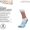 image:imageCopper Fit Ankle Length Sport SocksWhite