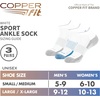 image:imageCopper Fit Ankle Length Sport SocksWhite