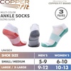 image:imageCopper Fit Ankle Length Sport SocksWhiteMulti