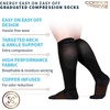 image:imageCopper Fit Energy Graduated Wide Calf Compression Socks for Men amp Women  Easy On Easy Off For Circulation amp Swelling Relief  Ideal for Travel Nurses Running amp Recovery