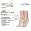 image:imageCopper Fit Health Unisex Arch Relief Compression Bands for Plantar FasciitisSwellingBeige