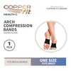 image:imageCopper Fit Health Unisex Arch Relief Compression Bands for Plantar FasciitisSwellingBlack