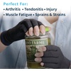 image:imageCopper Fit Mobilizer Hand Compression Gloves Arthritis Joint Swelling Tendonitis Sport  for Men and WomenCharcoal