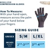 image:imageCopper Fit Mobilizer Hand Compression Gloves Arthritis Joint Swelling Tendonitis Sport  for Men and WomenCharcoal