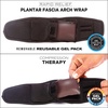 image:imageCopper Fit Rapid Relief Plantar Fascia Arch Foot Wrap with Hot or Cold Gel Pack Black AdjustableAdjustable
