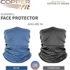image:imageCopper Fit Unisex Adult Guardwell Face Cover and Neck Gaiter Washable CharcoalBlue