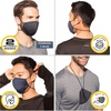 image:imageCopper Fit Unisex Never Lost Face Masks for Adults Reusable Washable Fabric Mask Copper Infused  2 Pack