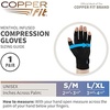 image:imageCopper Fit unisexadult Ice Compression GlovesBlack