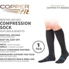 image:imageCopper Fit womens Ice Menthol Infused Compression Socks Black LargeXLarge US