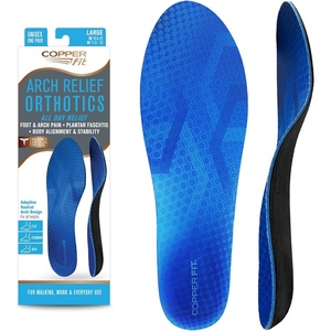 image:imageCopper Fit Arch Relief Orthotics  Plantar Fasciitis Flat Feet  Adaptive Comfortable Arch Support  Low to High Arches  Absorb Shock  Insoles for Men and WomenExtra Large