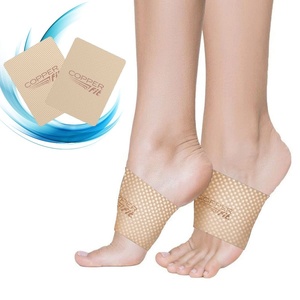 image:imageCopper Fit Health Unisex Arch Relief Compression Bands for Plantar FasciitisSwellingBeige