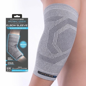 image:imageCopper Fit Mobilizer Elbow Sleeve  Mobility Pain Swelling Inflammation Circulation  Advanced Recovery for Arthritis Tendonitis Golf and Tennis Elbow Brace for Men and Women Gray SmallMedium