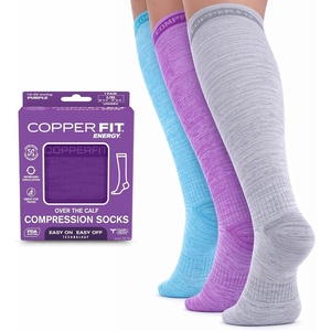 image:imageCopper Fit Womens Energy EasyonEasyoff Knee High Compression SocksAssorted Colors